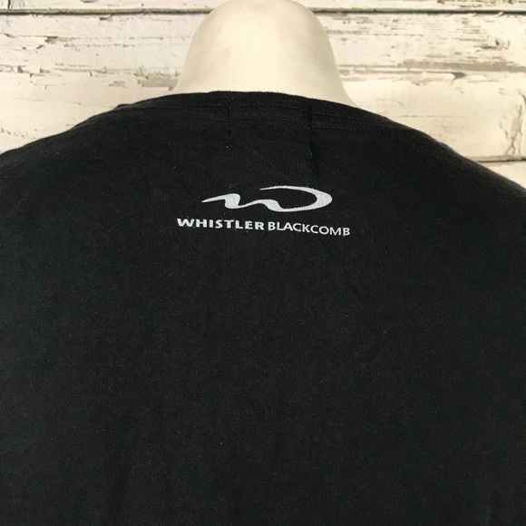 D6 Roots Black Whistler Blackcomb graphic tee L - Picture 4 of 7